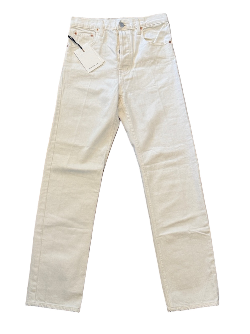 ESSE The Denim Jeans, Off White (Ecru)  | Size 27, 31” Inseam - Picture 5 of 7